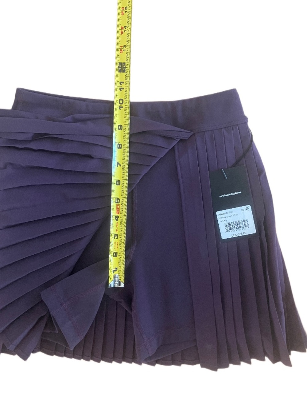 Bad Birdie Women's 16" Double Down Golf Skort Size XS Jammy Color NWT - Picture 9 of 9
